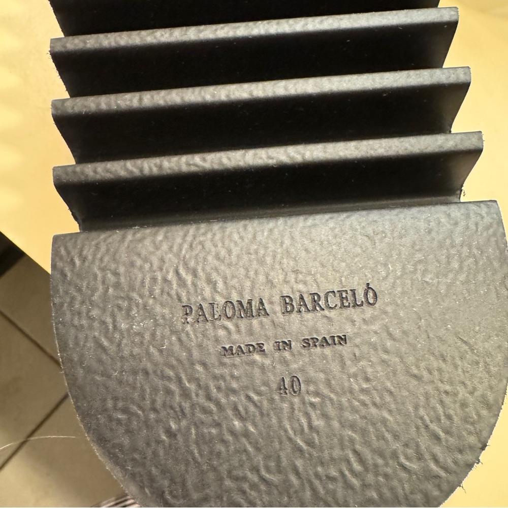 NWT Free People x Paloma Barceló Black Leather Platform
Sandals Size 40 EU/9.5M - Picture 13 of 16
